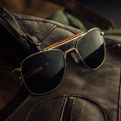 RANDOLPH - Aviator II 23k Gold &amp; AGX